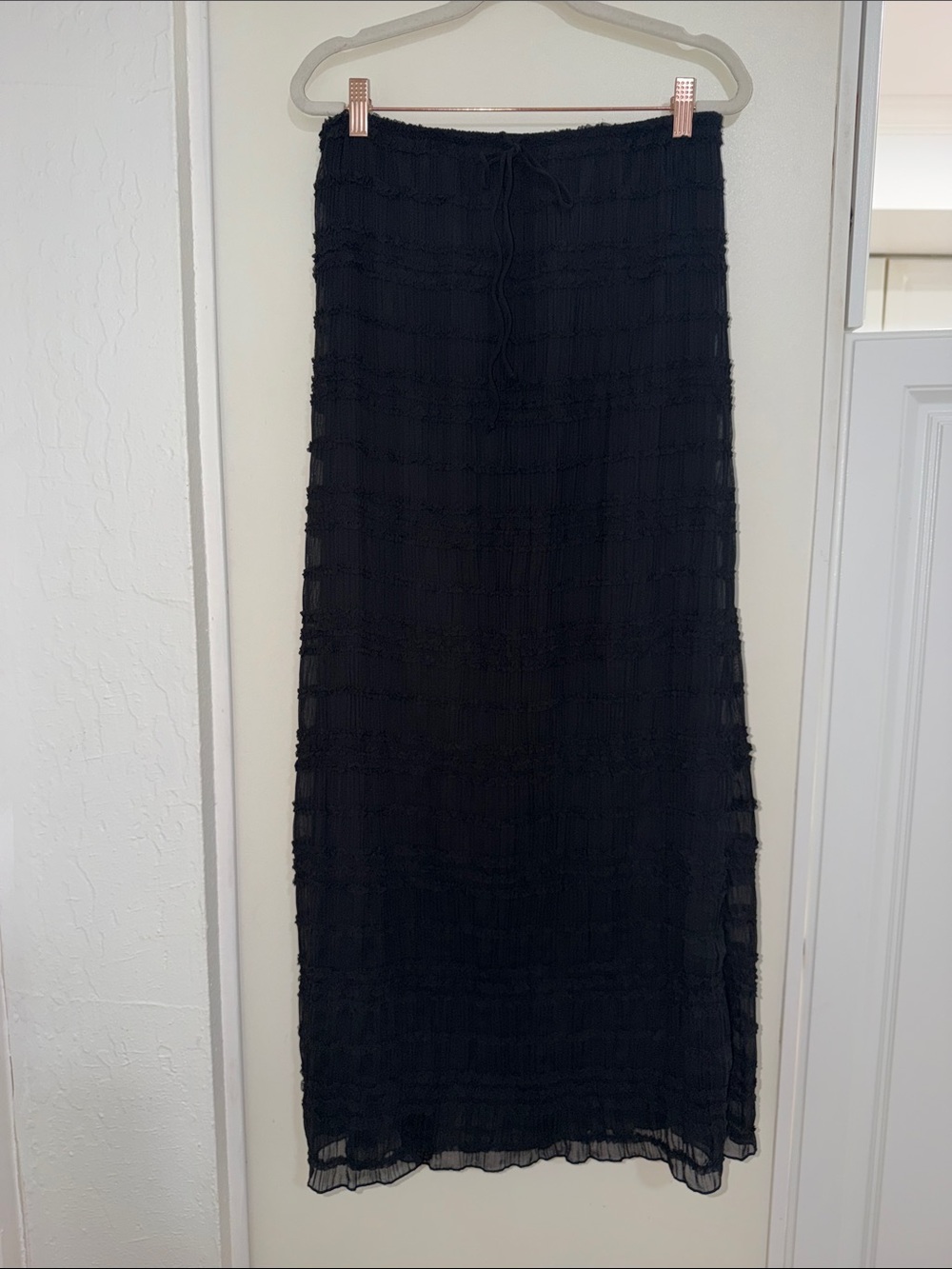 White Fox Hold Out Maxi Skirt in Black | L